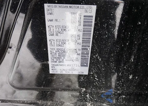 2015 Nissan Pathfinder Sl z USA, uszkodzony, nr VIN 5N1AR2MM9FC685721